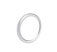 Generic Sostituzione 'anello della Lunetta dello Smartwatch con Struttura in Metallo e Vetro Temperato per CMF Watch Pro 2, Leggero 1 unità (SILVER)