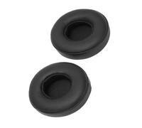 Generic Sostituzione del Cuscino del Cuscinetto Auricolare della Cuffia Flessibile Durevole Perfetta vestibilità per gli Appassionati di Materiale: Spugna + Pelle Artificiale (BLACK)