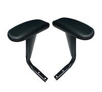 Generic Sostituzione della coppia di braccioli per sedia da 2 pezzi, accessorio, liscio per la maggior parte delle sedie da gioco, Liscio nero