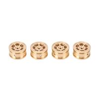 Generic Sostituzione Ruota RC in Ottone da 4 Pezzi per Cingolato AXIAL SCX30 in Scala 1/30 Che Migliora la Presa e il Controllo