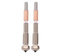 Generic Sostituzione Ugello a Scambio Rapido per Stampante 3D QIDI PLUS 4, Ugello Estrusore Stampante 3D Ad Alta Temperatura per Materiali Avanzati, 2 Ugelli per Stampa a Filamento (0,2 mm)