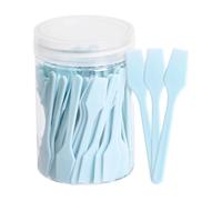 Generic Spatole per Il Trucco, Vasetto per La Cura Della Pelle, Leggere, Riutilizzabili, per Uso in Salone di Bellezza, Mini Spatole Cosmetiche Professionali, Azzurro cielo