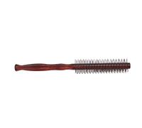 Generic Spazzola a Rullo per Styling Capelli Design Rotondo Piccolo con Manico Antistatico per Coccolare i Capelli a Casa o in Salone 9,25 Pollici Legno di Ciliegio