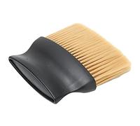 Generic Spazzola Barbiere Duster Al Collo, Spazzola per Cumpuli per Barbiere Duster Professional con Setole di Nylon Morbida con Base Verticale Stabile per Barbieri e Toelettatura Personale (Giallo