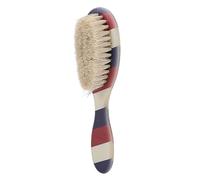 Generic Spazzola per Barba Barbiere Uomo Spazzola per Pulizia Morbida con Manico a Righe Cura della Barba Senza Sforzo Mentre Sei in Movimento