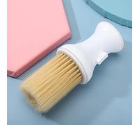 Generic Spazzola per Capelli Morbida per Spolverare il Collo per lo Styling dei Capelli, Consegna Rapida della Polvere, per Uso Domestico in Salone, in Viaggio, Bianca, 5,7x1,8", Spazzola per la