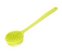 Generic Spazzola per il Corpo in Silicone con Manico Lungo per Esfoliare e Ammorbidire la Pelle nel Bagno e Nella Doccia Rosa 15,0 X 3,1 Pollici