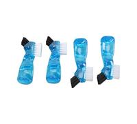 Generic Spazzola per la Pulizia della Protesi Multistrato Spazzole Ergonomiche 4 Pezzi per L'igiene dei Denti Finti Materiale ABS e Nylon Delicato Ed Efficace (4PCS)