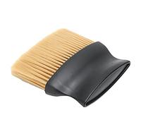 Generic Spazzola per Spolverare il Collo Spazzola per Depilazione Barbiere Morbida e Confortevole per Salone con Base Verticale per Truccatrice Pulita in Nylon ABS (Giallo chiaro)