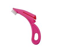 Generic Spazzolino per Cani con Setole in Nylon per la Pulizia dei Denti, Setole Ergonomiche e Morbide Comoda Cura degli Animali Domestici, 1 Pezzo (rosso)