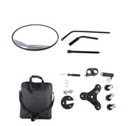 Generic Specchietto di Ispezione Sotto L'auto con Maniglia Telescopica Leggera Antipioggia, Strumento di Sicurezza del Veicolo con Ingrandimento Ad Angolo Regolabile con 3 Ruote