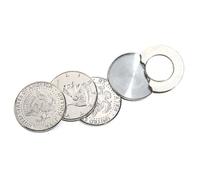 Generic Speciale Magnetico Flipper Moneta Farfalla Moneta Trucchi Magici Soldi Accessori Magici Stage Street Close Up Commedia Puntelli 3 cm x 3 cm Argento Magia TOYS_AND_GAMES