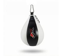 Generic Speed Pera Palla da Allenamento Sacco Rapidità Pera Pugilato con Cucito E Lacci per Fissaggio Sicuro Ritorno per Allenare Occhi E Mani Anello, Nero E Bianco, style to 4