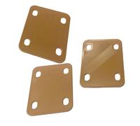 Generic Spessori per manico per chitarra da 3 pezzi, piastra per manico per chitarra per protezione del manico per chitarra con 3 guarnizioni coniche da 0,25, cachi
