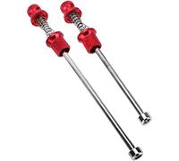 Generic Spiedini a Sgancio Rapido in Lega di Alluminio per la Sicurezza Antifurto del Bloccaggio delle Ruote per Bici da Strada e Mountain Bike (rosso)