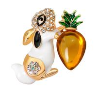 Generic Spilla da Balia Coniglio in Lega Cristalli, Spilla a Clip Decorativa per Abiti e Borse, Accessorio Elegante per Feste e Matrimoni, Regalo per Donne e Ragazze