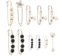 Generic Spilla di Serraggio in Perle e Lega 11 Pezzi per Donna, Stringivita Decorativo per Pantaloni e Gonne, Fermaglio Sicurezza per Abiti, Accessorio Moda per Feste e Uso Quotidiano