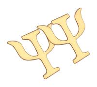 Generic Spille Retro Psicologia 2 Pezzi in Lega Oro Simbolo Decorativo Elegante Accessorio per Abbigliamento e Accessori per Donne e Uomini in Diverse Occasioni
