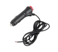 Generic Spina Accendisigari Maschio per Auto, Connettore Accendisigari 12V-24V 1,5 M per Carichi Pesanti con Pulsante Interruttore a Filo per Automobili per Automobili