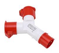 Generic Spina Industriale Impermeabile Eccellente Isolamento Elettrico Applicabile per Industria Chimica, Aeroporto, Molo PA66 1 Ingresso 2 Uscite 380-415 V 16 A