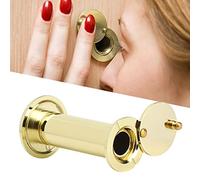 Generic Spioncino per Porta Resistente da 220 Gradi con Copertura Posteriore per Porta di Sicurezza Domestica in Legno, Fibra di Vetro, Metallo, Finitura Dorata, Lunghezza 2,4" per Scena Applicabile