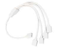 Generic Splitter Argb, Cavo Splitter Argb da 1 a 4 Femmina a 5 V 3 Pp RGB Cavo di Estensione RGB Cavi PC per il Dispositivo di Raffreddamento della CPU del Computer e Ventola 5v (WHITE)