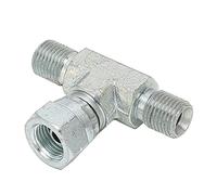 Generic Splitter per Tubo d'acqua, Braccio della Doccia Disploratrice Ad Alta Pressione Macchina in Metallo Spruzzatore Ad Aria Giuntura a 3 Vie 1/4 Pollici Accessorio Connettore a Tee