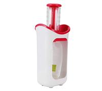 Generic Squeeze Station Spremitore per Purea di Frutta Portatile con Base Antiscivolo per Bambini e Domestica, 30,5x13x9,5 Cm, Include 10 Buste per Alimenti (Rosa rossa)