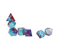 Generic Squisito Set di Dadi Poliedrici da 7 Pezzi, Dadi da Gioco di Ruolo Facili da Leggere per Giochi da Tavolo, Realizzati in Resina Premium (#1)
