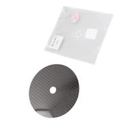 Generic Stabilizzatore CD DVD, Stabilizzatore Disco in Fibra di Carbonio da 0,2 Mm, Migliora la qualità del Suono e Riduce l'elettricità Statica per Tutti i Lettori CD, 12 Cm, 1 unità (BLACK)