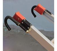 Generic Stabilizzatori con Gancio per Scala Telescopica Tetto Durevole per la Sicurezza 2 Pezzi in Lega di Alluminio Dimensioni 8,26 Pollici X 4,1 Pollici Ideale per Scale di Estensione (#1)