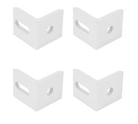 Generic Staffa Angolare Ad Angolo Retto in Alluminio, Elementi di Fissaggio Industriali a Forma di L a 90° per Connessione Rapida, Set 10, Resistente Alla Ruggine e Forte stabilità (Alluminio