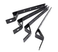 Generic Staffa di Montaggio per Borsa Laterale Regolabile Universale per Moto, Adatta per Cruiser Modello in Acciaio Al Carbonio, Set da 4 Pezzi