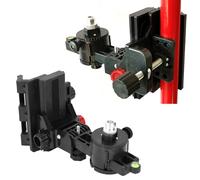 Generic Staffa di regolazione fine per livello, testa regolabile multifunzione con rotazione di 360° da 0 a 10 cm, anteriore e posteriore, per montaggio a parete e soffitto, supporto per livella laser