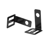 Generic Staffa per Lampada per Moto, Robusto Supporto per Indicatori di Direzione in Metallo per la Sicurezza, 2 Pezzi Leggeri (BLACK)