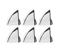 generic Staffa per Morsetto per Vetro Regolabile da 6 Pezzi K169 - Supporto per Bocca di Pesce in Lega di Zinco per Ripiani in Vetro da 3-20 Mm, Bagno e Divisorio, Supporto Durevole di