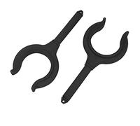 Generic Staffa Porta Canna da Pesca con Blocco Remo per Barca, Confezione da 2 Accessori Marini in Plastica per Kayak, Canoa, Gommone, Yacht, Moto d'acqua (BLACK)