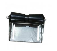Generic Staffa Rullo Rimorchio Accessorio Barca Supporto Guida Rotella Piastra Robusta Antiruggine con Rulli su Asse Orizzontale Protegge La E Facilita il , 293 225 115mm, Interasse Fori 250mm