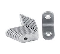 Generic Staffe Ad Angolo Retto per Staffe Angolari in Acciaio Inossidabile da 10 Pezzi per il Montaggio di Mobili e Opzioni di Supporto da 20-50 Mm (30*30*16MM)