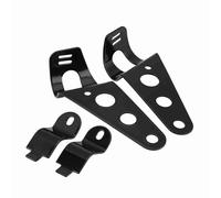 Generic Staffe di Montaggio per Fari da 2 Pezzi, Robuste in Acciaio Inossidabile per Fork Racer, Adatte per , Adatte per Triumph e per , Regolabili 28 Mm-34 Mm (BLACK)