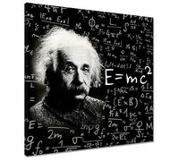 Generic - Stampa su tela Wall Art Decor 60x60cm Albert Einstein No. H697Z_PC1BB