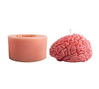 Generic Stampi in silicone per candele a forma di cervello artificiale fai da te, stampi in resina per candele, come mostrato nella figura