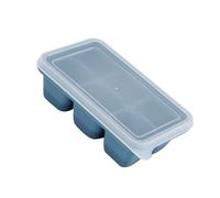 Generic Stampi per Cubetti di Ghiaccio in Silicone, Vassoi di Gelati 6 Griglie di Liberazione Flessibili Facili Riutilizzabili con Coperchio Rimovibile per Uso Domestico (BLUE)