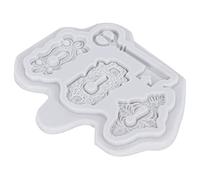 Generic "Stampo in Silicone con Motivo Chiave Buco della serratura" Strumenti per Decorare Torte da Forno Facili da Pulire per gli Appassionati di Artigianato Fai-da-te [Grigio] (50-1767 grigio)