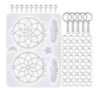 Generic Stampo in Silicone per Cattura Sogni Set 1 Pezzo Facile da Staccare e Lavare per Artigianato Fai da Te e Creazione Portachiavi