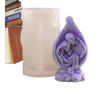 Generic Stampo in silicone per Natività, stampo per candele in resina per presepe, riutilizzabile, flessibile e in resina, per il Ringraziamento e Natale