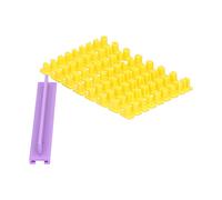 Generic Stampo per Biscotti Lettere Creative Numeri Francobolli Stampo per Biscotti per Dolci Fai da Te - Giallo + Viola