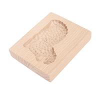 Generic Stampo per Biscotti per Pan di in Legno Intagliato, Pressa per Timbri per Pecore 3D, Rivestimento in Cera d'api per Uso Alimentare, Ideale per Torte di Zucca, Biscotti e Mooncake