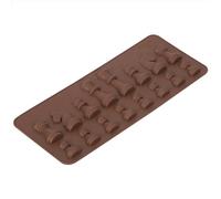 Generic Stampo per Cioccolato in Silicone Ecologico Non Tossico per Dolci Fai da Te Adatto a Tutte le età - 8 X 3,3 Pollici Color Cioccolato