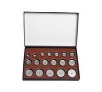 Generic Stampo Riparazione Orologi Kit Dadi Pressa Cup a Foro Centrale per Cristalli E Fondelli Accessori Metallo Alluminio per Montaggio Senza Danni Adatto a